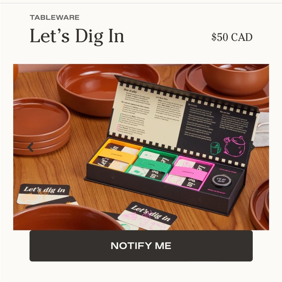 Our Place Let’s Dig In Conversation Starter Dinner Party Game - Picture 2 of 13